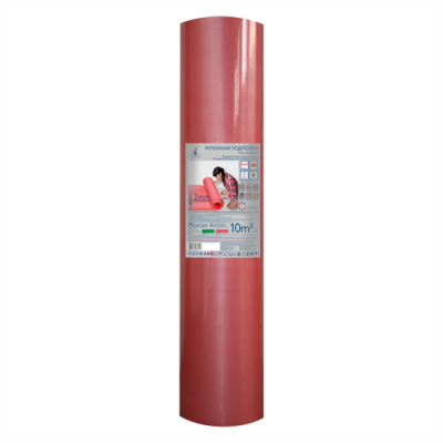 Подложка рулонная, толщина 2 мм. (выравнивание основания 1 мм), подходит для ламината и паркетной доски. Материал: экструдированный пенополистирол. Имеет антибактерицидные и противогрибковые свойства